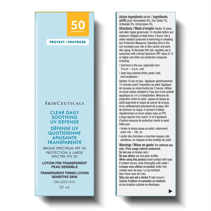 Clear Daily Soothing UV Defence SPF 50 (30mL)