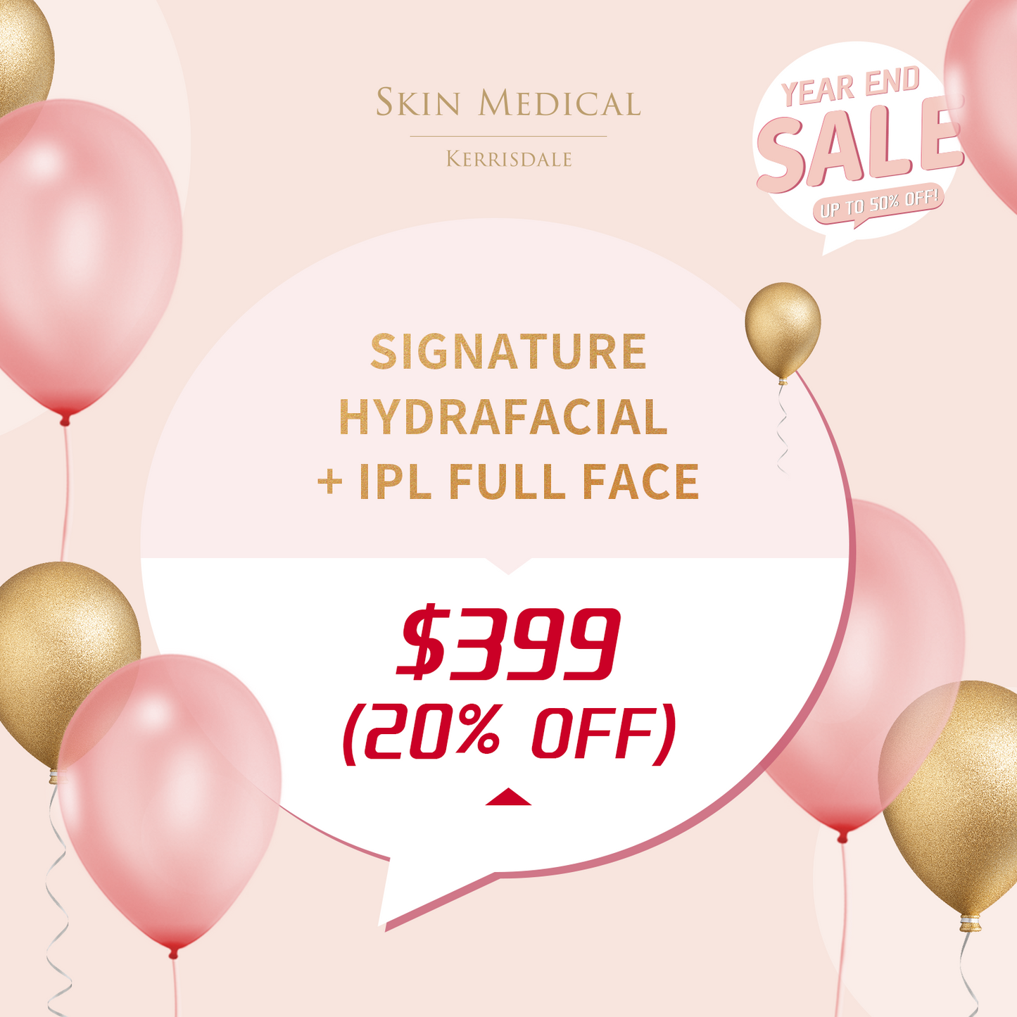 Year End Sale | Signature HydraFacial + IPL